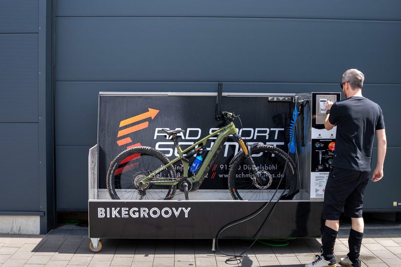 Neu bei uns: die eigene Bikewash-Maschine für Dein Rad